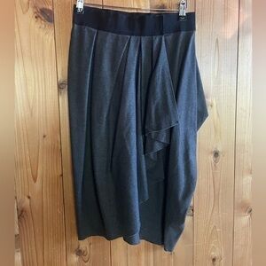 Sportmax Max Mara wool origami ruffle wrap skirt